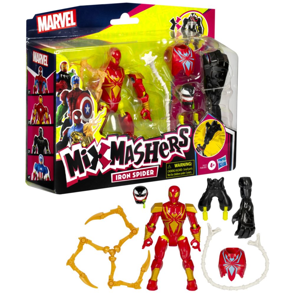 Фигурка с аксесоари, Marvel Spiderman, Mixmashers, Iron Spider, F9217
