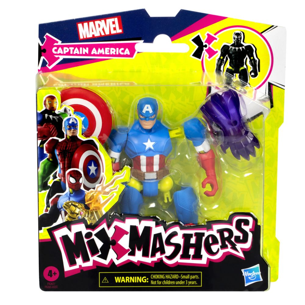 Подвижна фигурка, Marvel Avengers, Mixmashers, Captain America, F9267