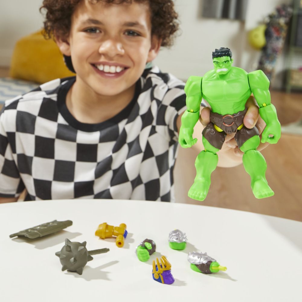 Подвижна фигурка с аксесоари, Marvel Avengers, Mixmashers, Hulk, F9270