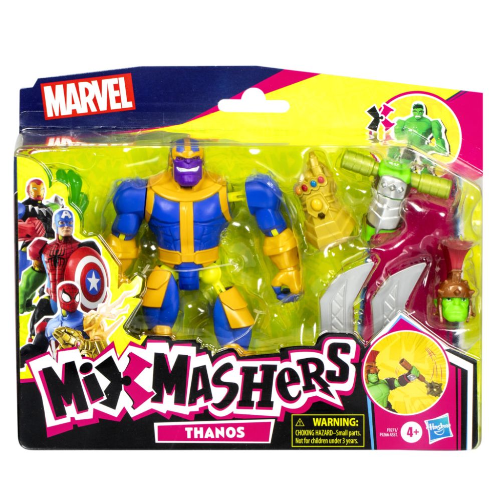 Подвижна фигурка с аксесоари, Marvel Avengers, Mixmashers, Thanos, F9271