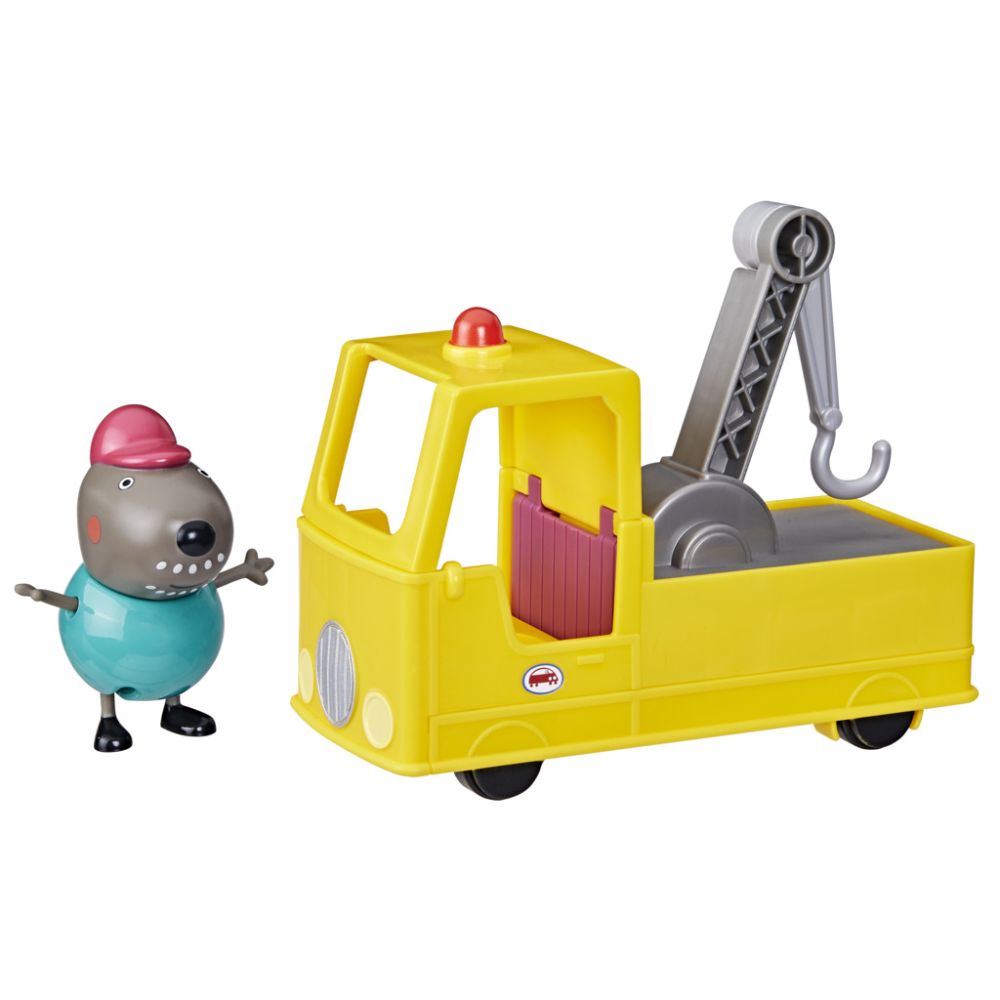 Комплект фигурка и камион с кран, Peppa Pig, Granddad Dog, F9519