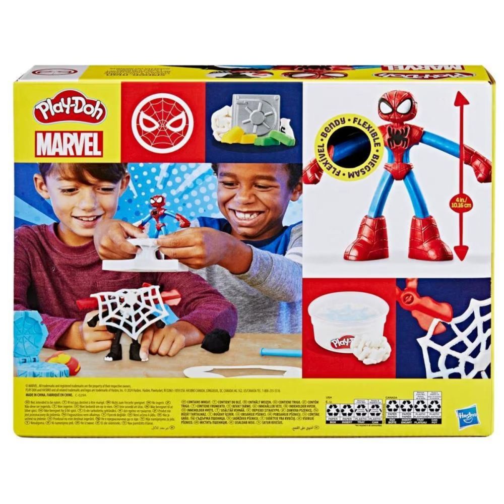 Комплект за игра с 2 фигурки, Play-Doh, Marvel, Spider-Man и Venom, F9827