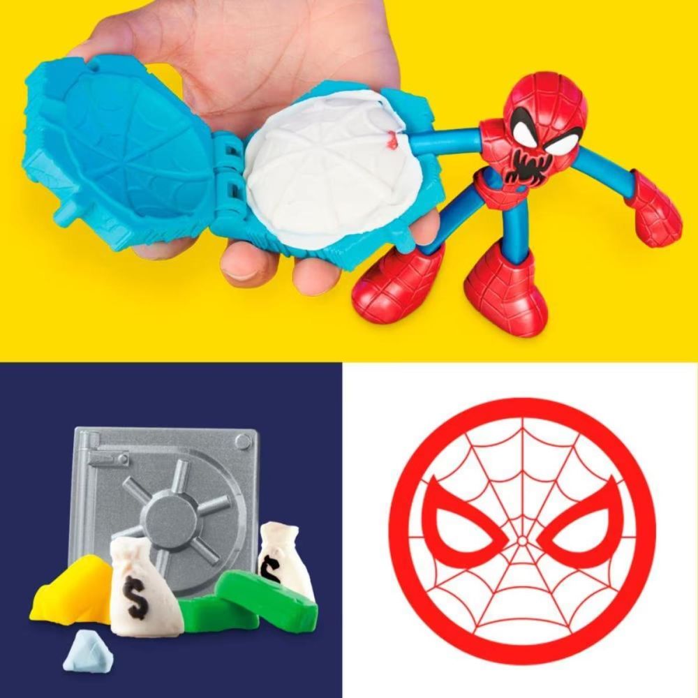 Комплект за игра с 2 фигурки, Play-Doh, Marvel, Spider-Man и Venom, F9827