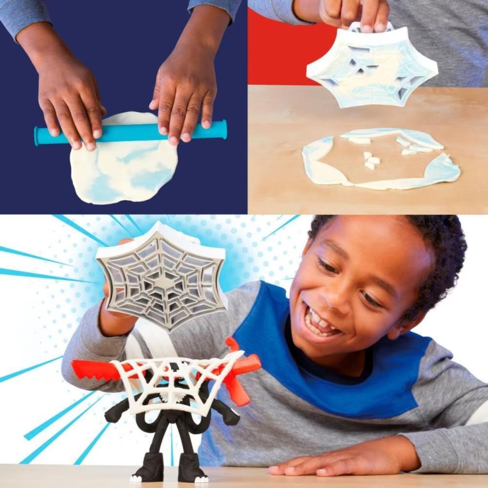 Комплект за игра с 2 фигурки, Play-Doh, Marvel, Spider-Man и Venom, F9827