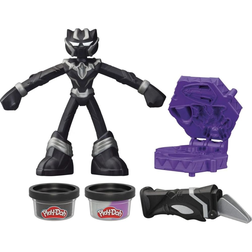 Комплект за игра с фигурка, Play-Doh, Marvel Black Panther, G0055