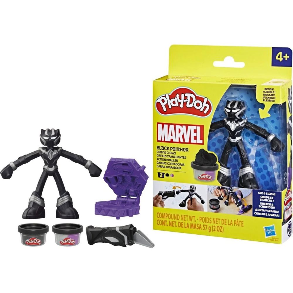 Комплект за игра с фигурка, Play-Doh, Marvel Black Panther, G0055