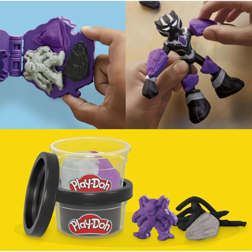 Комплект за игра с фигурка, Play-Doh, Marvel Black Panther, G0055