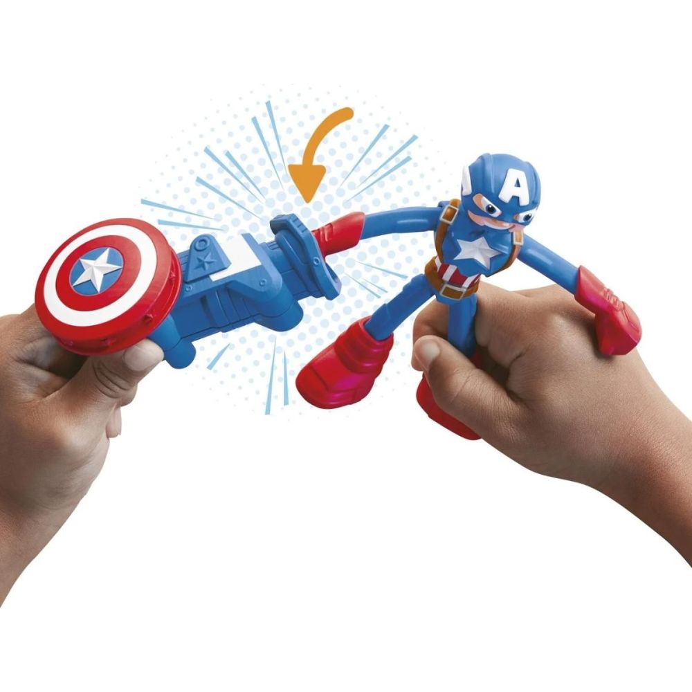 Комплект за игра с фигурка, Play-Doh, Marvel, Captain America, G0056