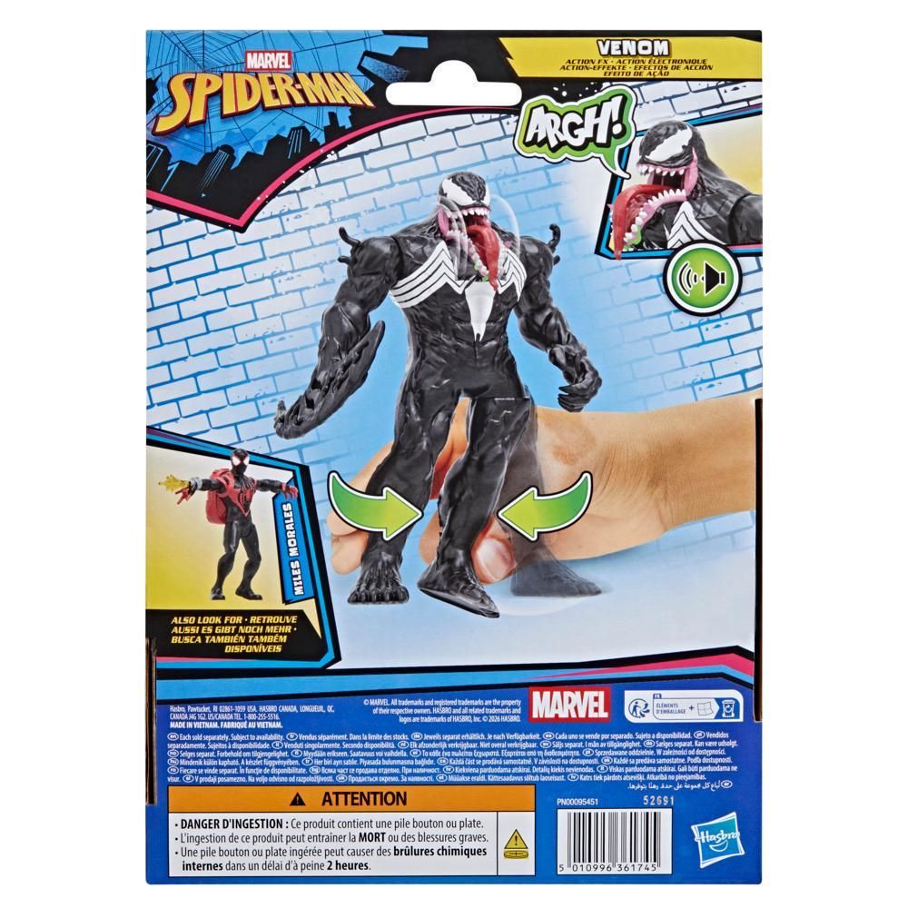 Фигурка със звуци, Marvel, Spider-Man, Venom Action XF, 15 см, G2855