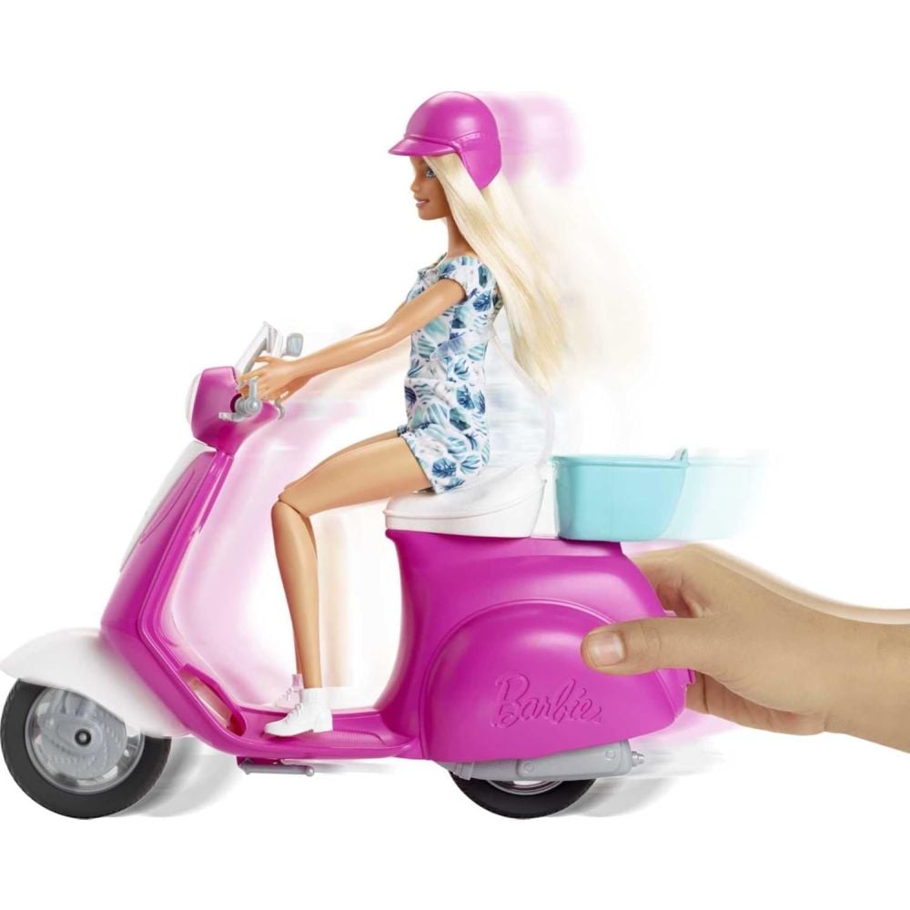 Кукла със скутер, Barbie, GBK85