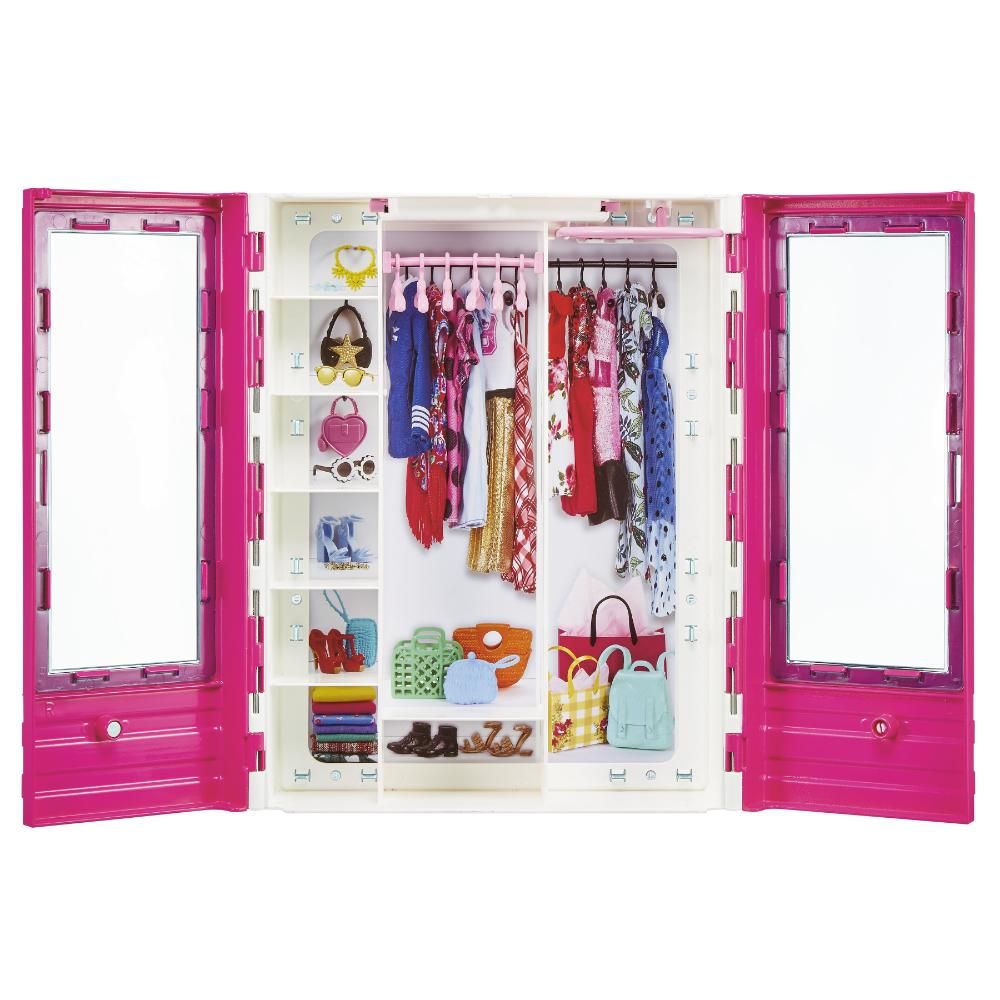 Комплект за игра с 2 кукли Barbie и Ken, Dress Up and Go Closet, GVK05