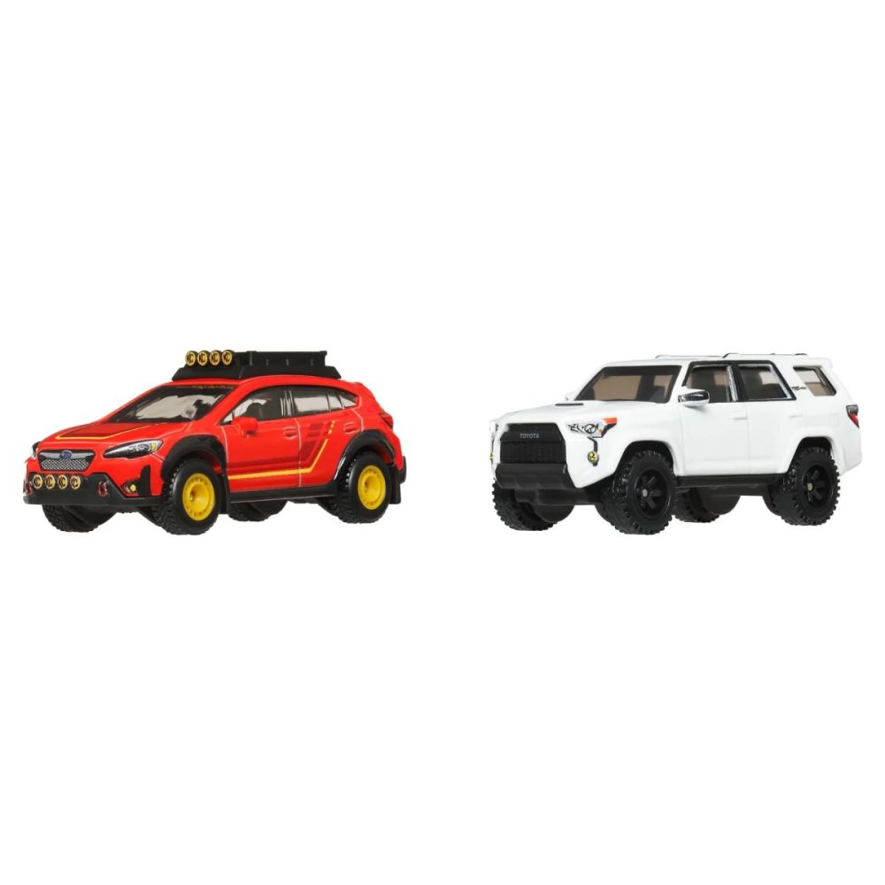 Комплект 2 метални колички Hot Wheels, Subaru Crosstrek и Toyota 4Runner 2018, JBK98