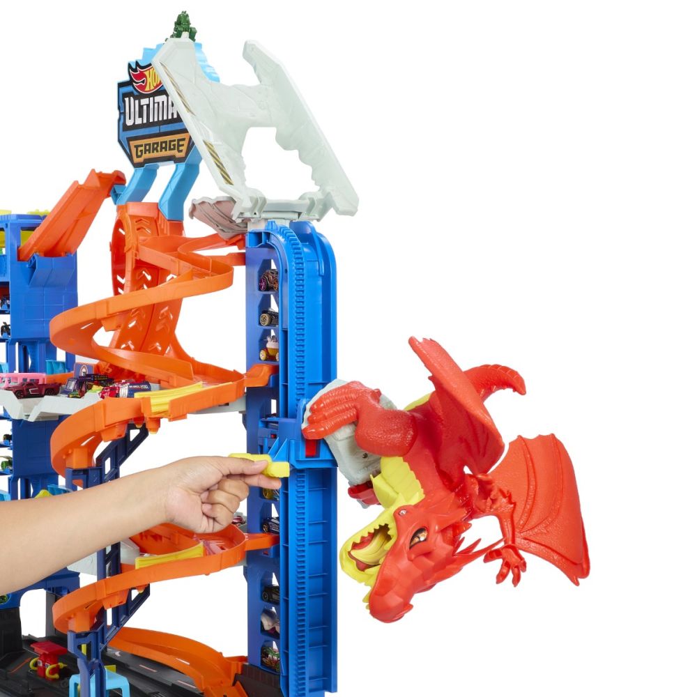 Комплект за игра с 2 колички, Hot Wheels, Мега Гараж, HKX48