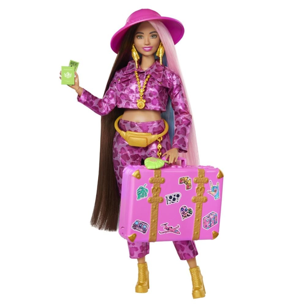 Кукла с аксесоари, Barbie Extra Fly Safari, HPT48
