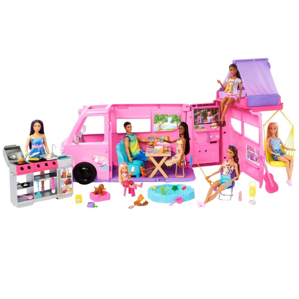 Комплект за игра Barbie, Dream Camper, HRJ78