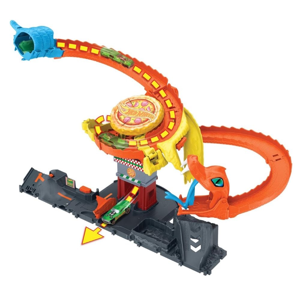 Комплект за игра Hot Wheels, Нападението на змията от пицарията, HTN81