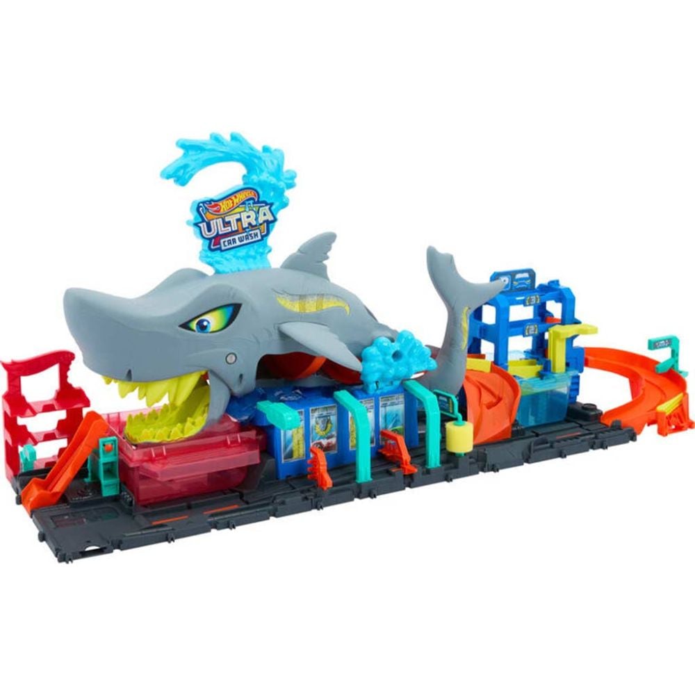 Автомивка с количка, Hot Wheels City Color Reveal, Ultra Shark, HTN82