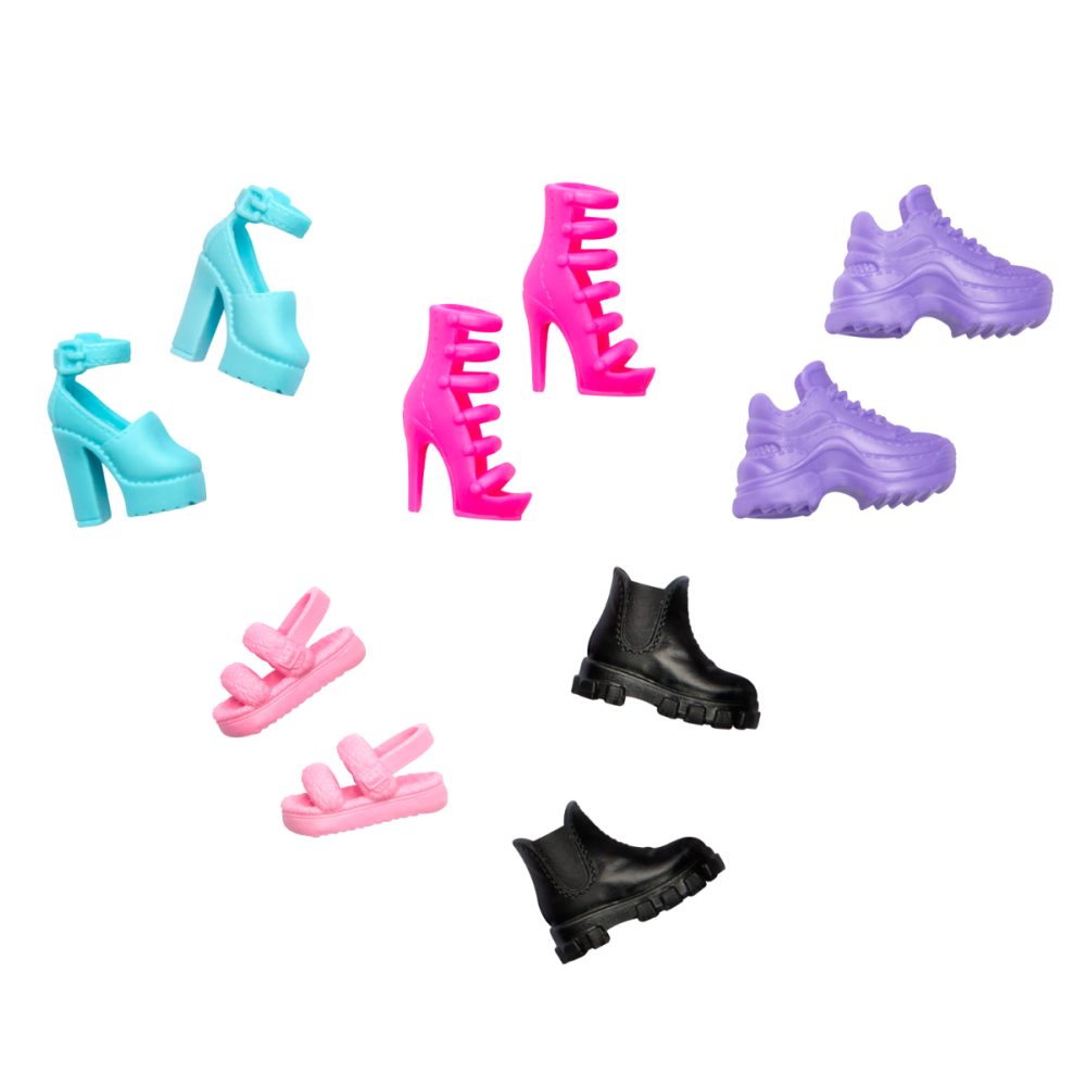 Комплект 5 чифта обувки, Barbie, HWV71