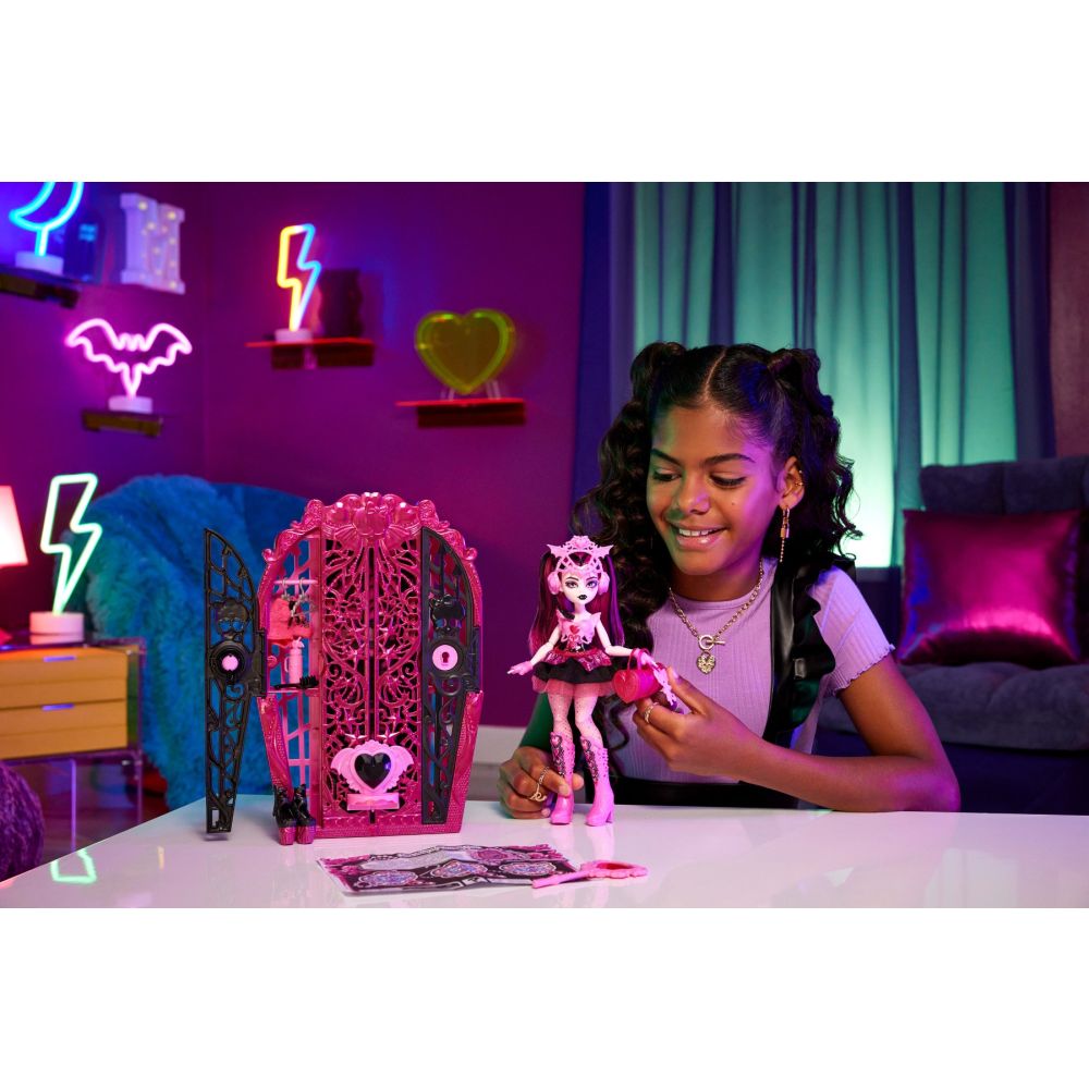 Кукла с аксесоари, Monster High, Skulltimate Secrets, Draculaura, HXH84