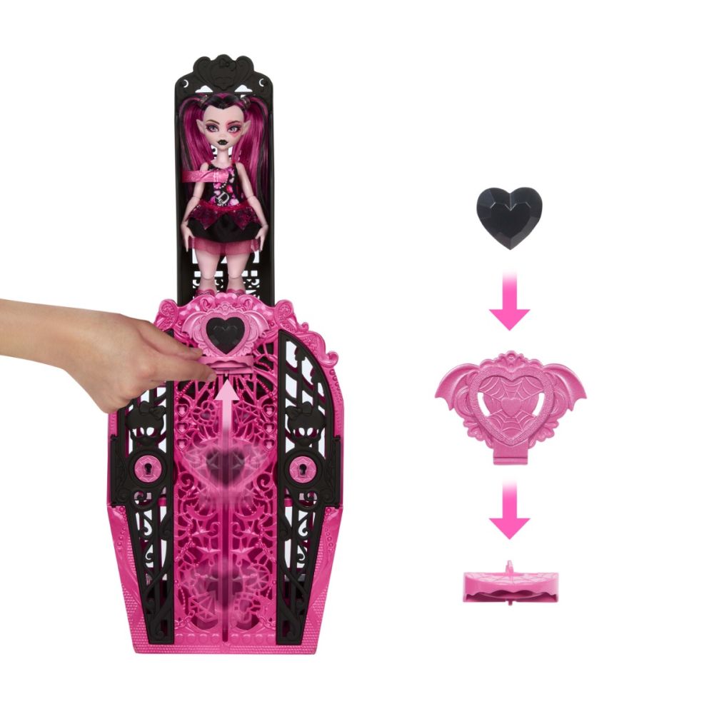 Кукла с аксесоари, Monster High, Skulltimate Secrets, Draculaura, HXH84