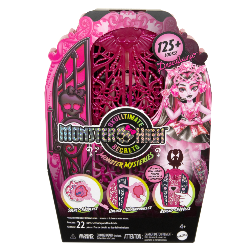 Кукла с аксесоари, Monster High, Skulltimate Secrets, Draculaura, HXH84