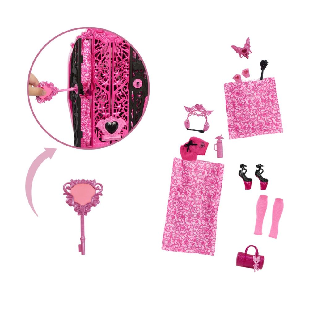Кукла с аксесоари, Monster High, Skulltimate Secrets, Draculaura, HXH84