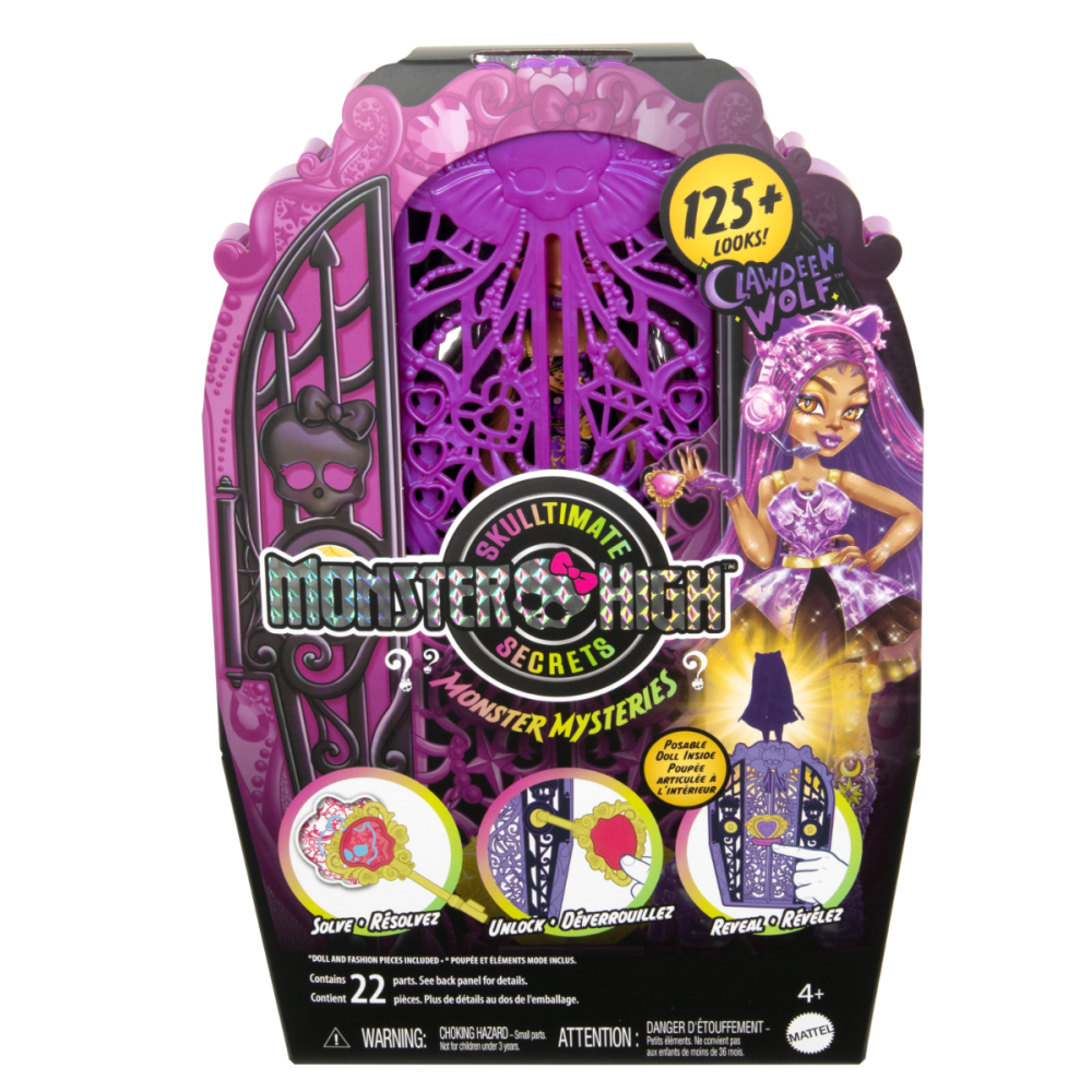 Кукла с аксесоари, Monster High, Skulltimate Secrets, Clawdeen Wolf, HXH85