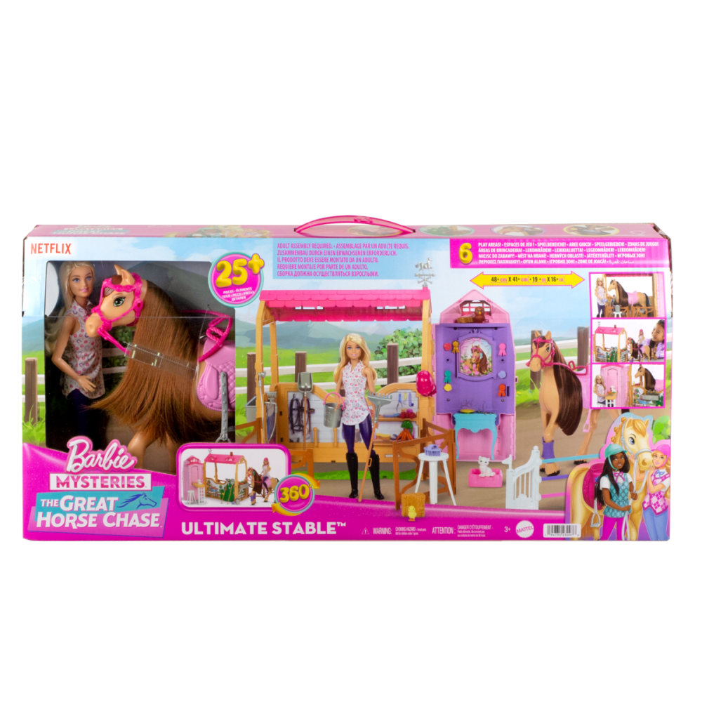 Комплект за игра с кукла, Barbie Mysteries, The Great Horse Chase, HXJ44