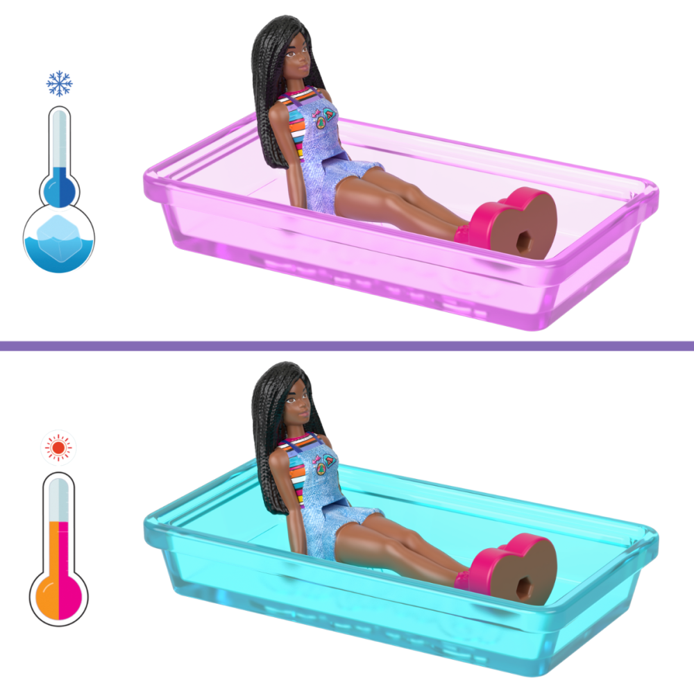 Комплект за игра с превозно средство и кукла Barbie, Mini BarbieLand, HYF38