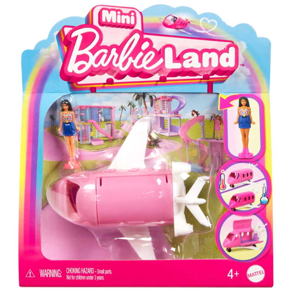 Комплект за игра с превозно средство и кукла Barbie, Mini BarbieLand, HYF38
