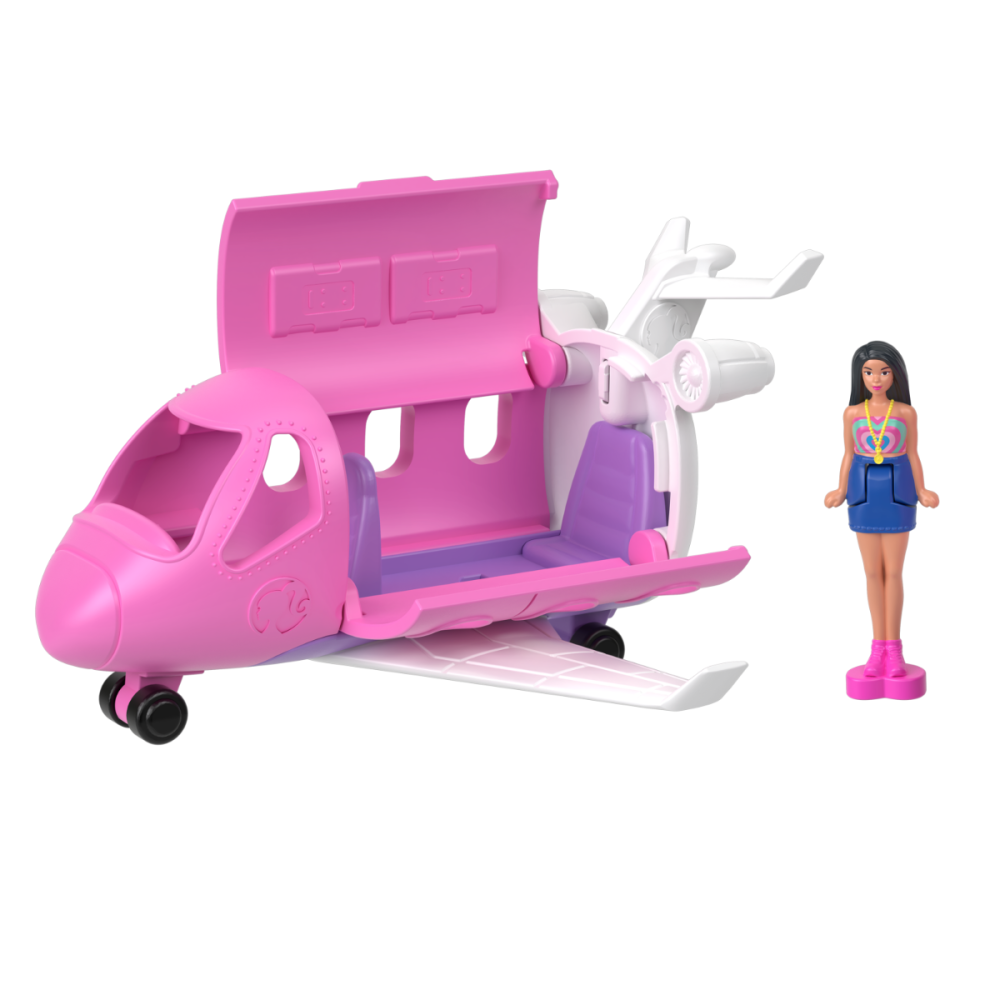 Комплект за игра с превозно средство и кукла Barbie, Mini BarbieLand, HYF38