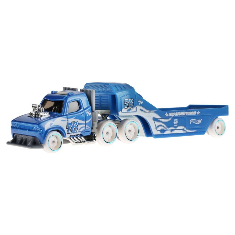 Комплект камион и ремарке, Hot Wheels, Track Fleet, Semi Rodger Dodger, HVF03