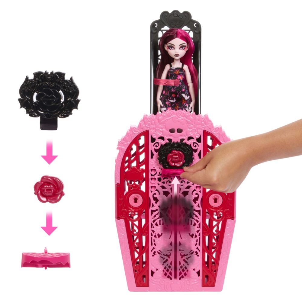 Кукла Дракулаура с аксесоари, Monster High, Secret Garden Misteries, HYT72