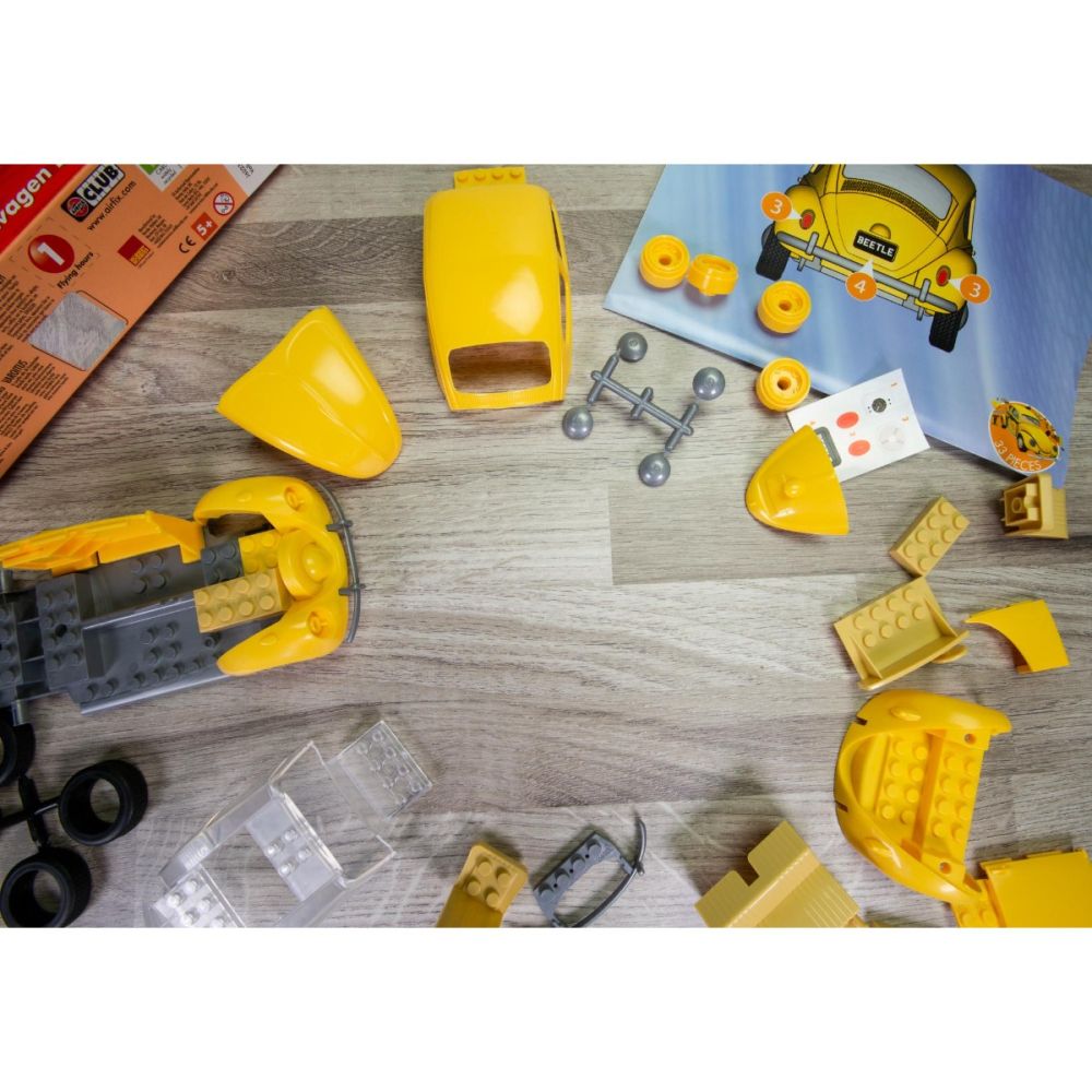 Строителен комплект, Airfix Quickbuild, Vw Beetle, Yellow, 36 части