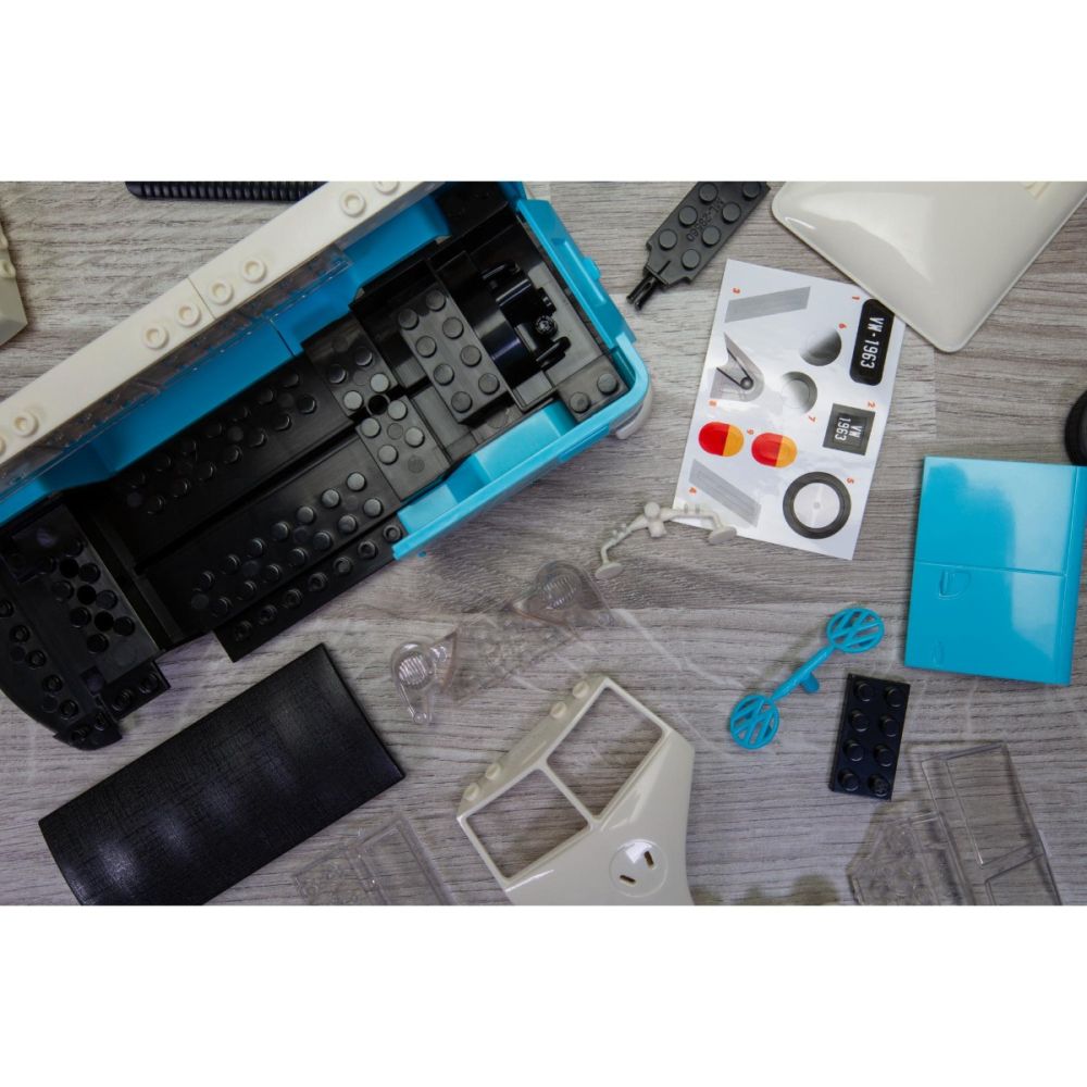 Строителен комплект, Airfix Quickbuild, Vw Camper Van Blue, 52 части