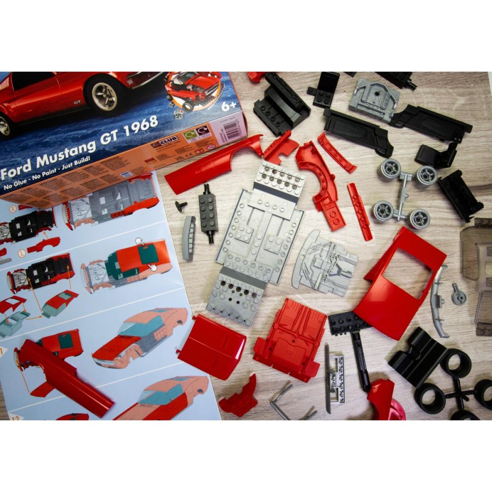 Строителен комплект, Airfix Quickbuild, Ford Mustang Gt 1968, 45 части