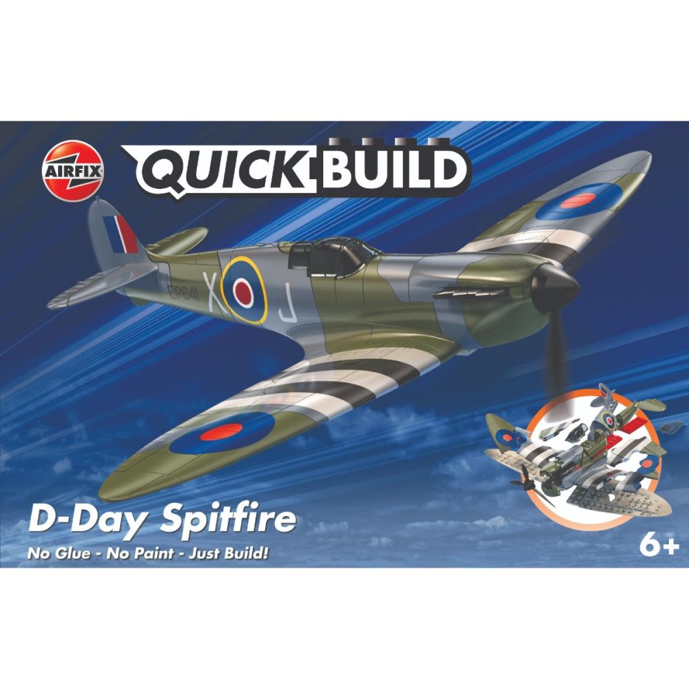 Строителен комплект, Airfix Quickbuild, Plane D-Day Spitfire, 34 части