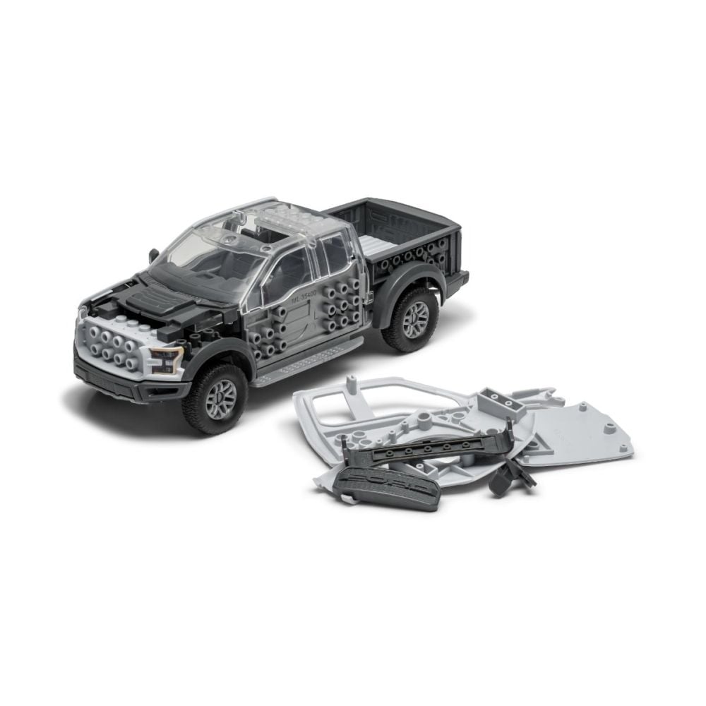 Строителен комплект, Airfix Quickbuild, Ford F-150 Raptor, Grey, 43 части