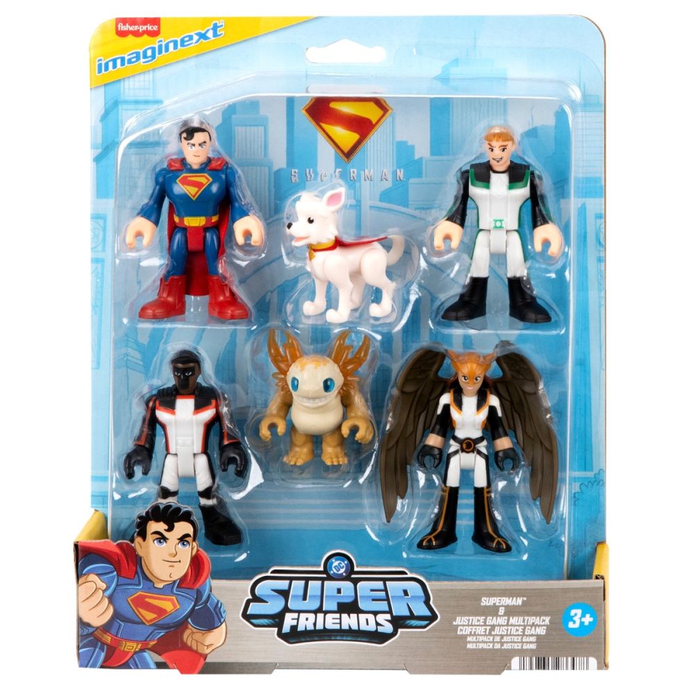 Комплект от 6 фигурки, Imaginext, Superman – мултипак Лигата на справедливостта, JDL09