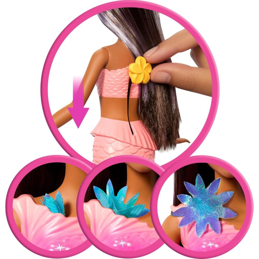 Кукла Barbie русалка, Flower Magic Mermaind, JDM73