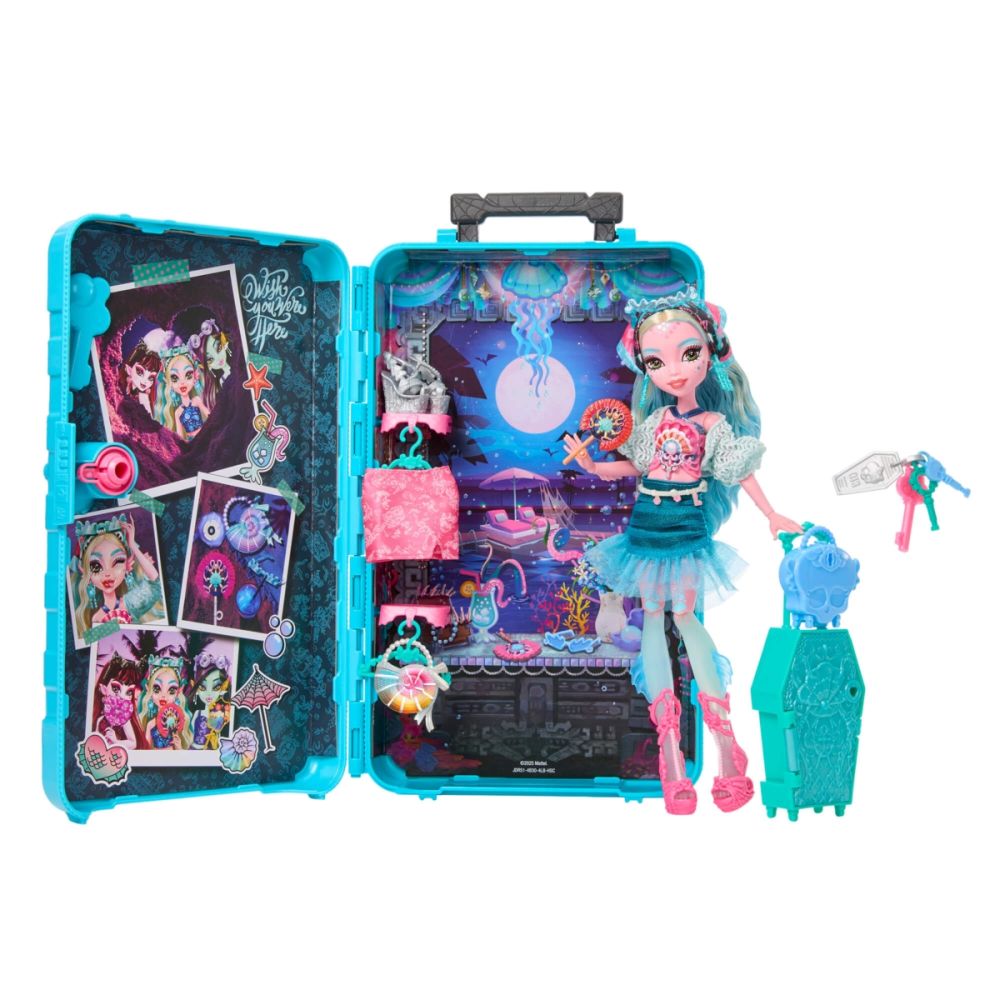 Кукла с аксесоари, Monster High, Skulltime Secrets, Gore-Geous Oasis, Lagoona Blue, JDR51