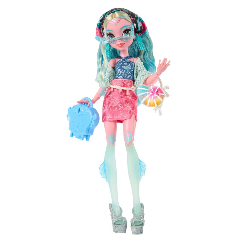Кукла с аксесоари, Monster High, Skulltime Secrets, Gore-Geous Oasis, Lagoona Blue, JDR51