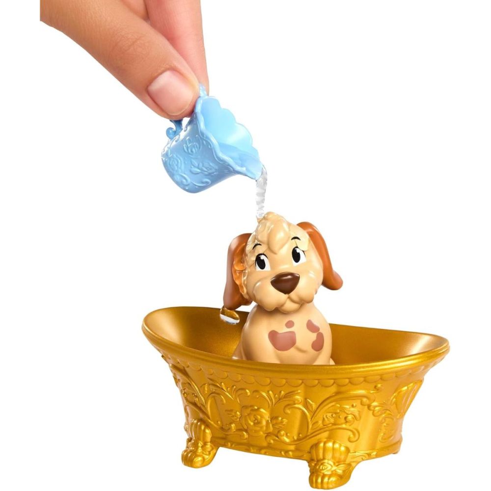 Кукла Disney Princess, Colour Changing, Bella Bathe & Brush Dog, JFC42