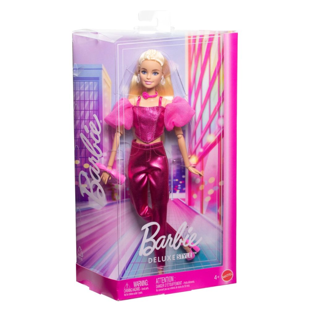 Кукла Barbie, Deluxe Style, Metallic Pink Outfit, JFP40