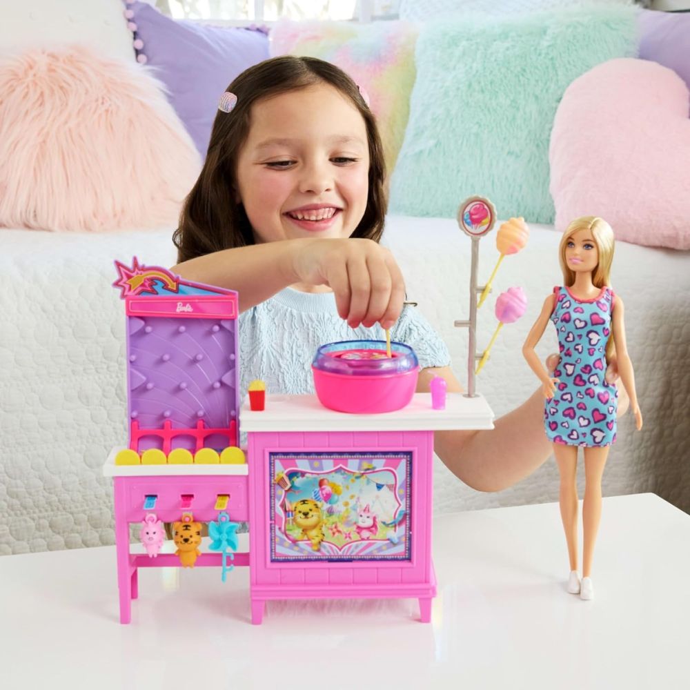 Комплект за игра с кукла Malibu, Barbie, Mysteries Beach Detectives, Cotton Candy, JFV67