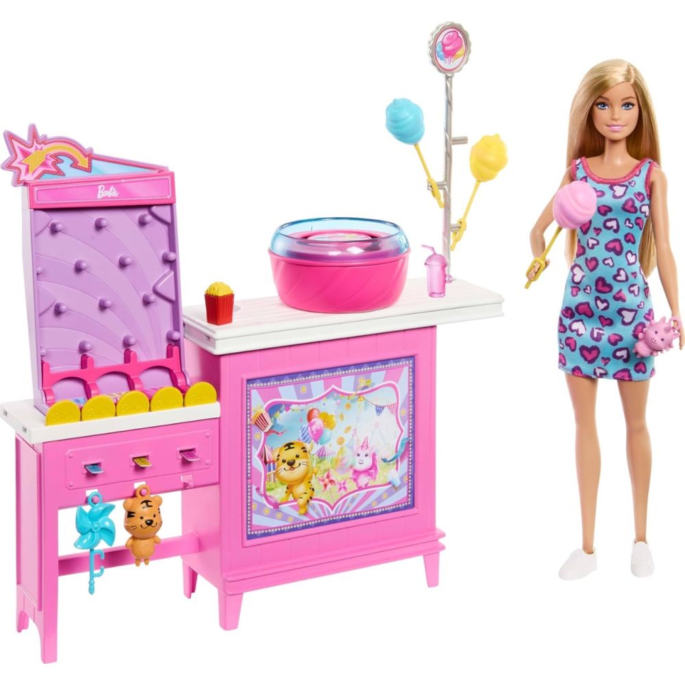 Комплект за игра с кукла Malibu, Barbie, Mysteries Beach Detectives, Cotton Candy, JFV67