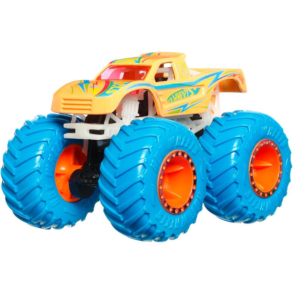 Количка Hot Wheels, Monster Truck, Glow In The Dark, Podium Crasher, JFX12