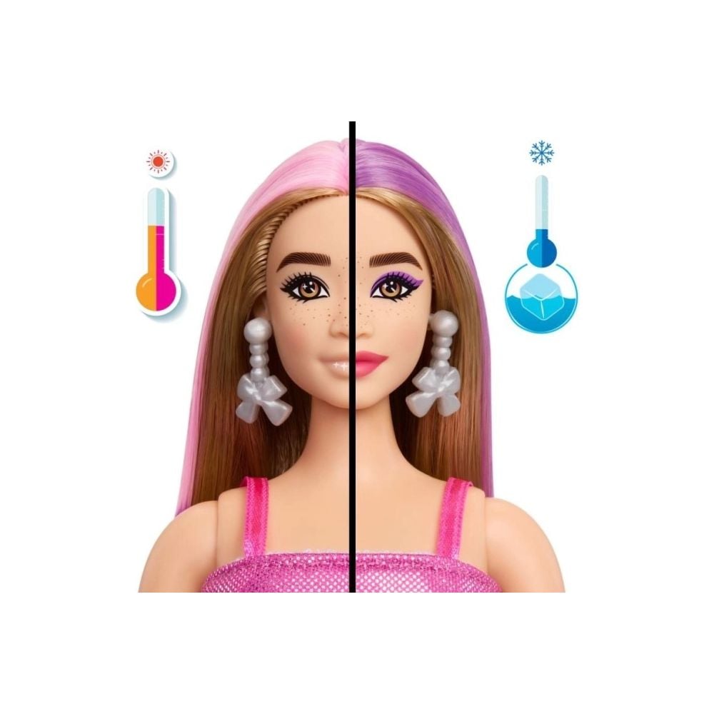 Кукла Barbie Party Unboxed, Glam Pink Curvy, 10 изненади, JFY67