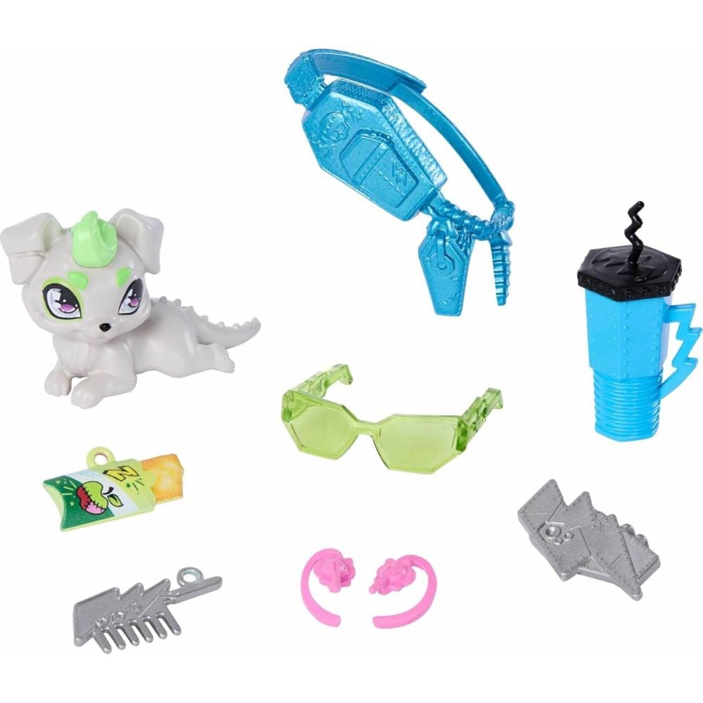Кукла с домашен любимец, Monster High, Frankie Stein и Watzie, JHK31