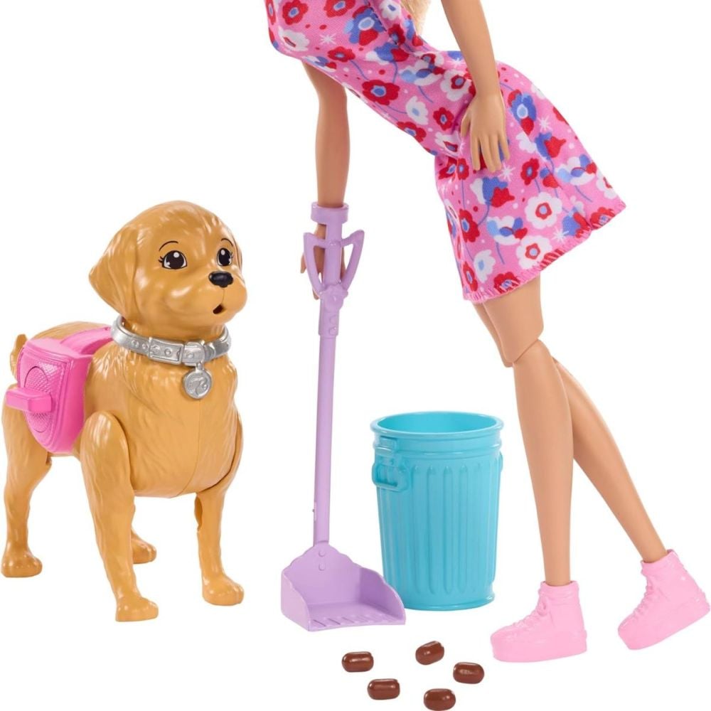 Кукла с кученце и аксесоари, Barbie Malibu, Family and Friends, JJB46